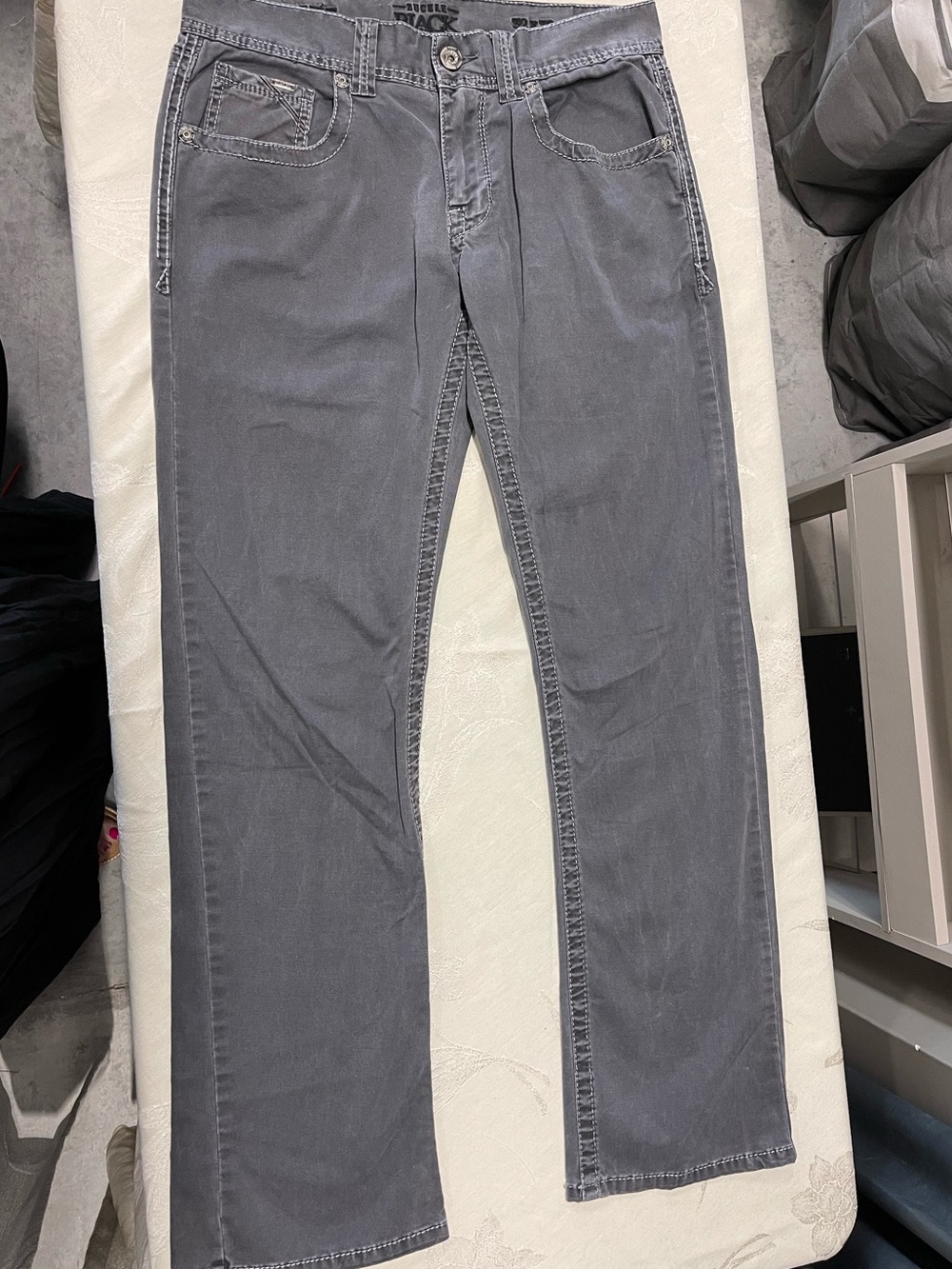 BKE black Men's Gray Casual Jeans